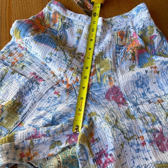 CMC Click NWT “Bicycle Pants” XS Cotton Wide Leg Cropped High Waist Made in USA - Picture 11 of 16